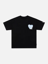 Heart-shaped Cupid Print Tee